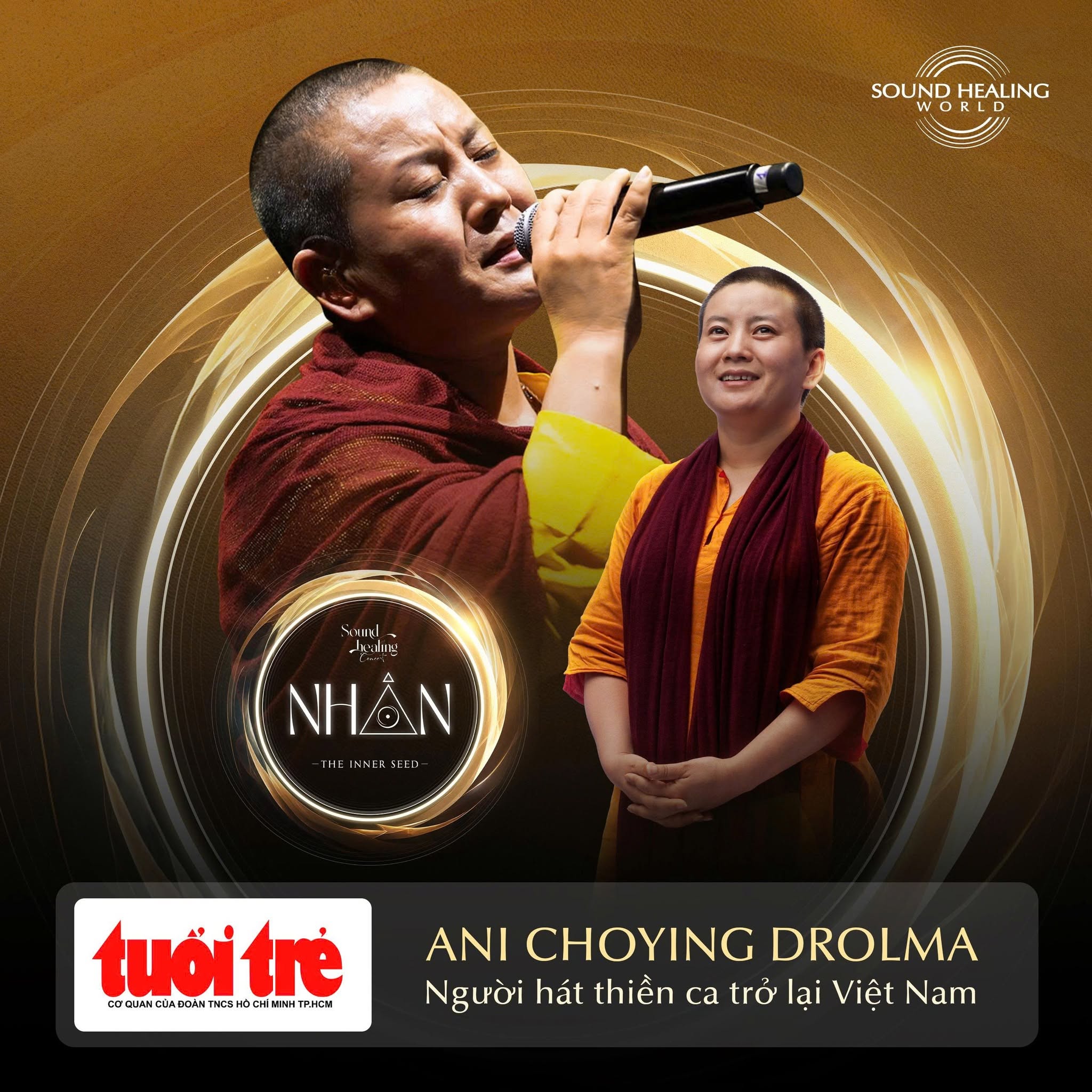 Ni sư Ani Choying Drolma — Phật Giáo đưa tin Sound Healing Concert 2026 NHÂN